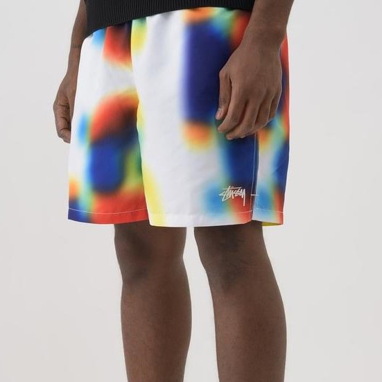 Colorful Tie-dyed Print Breathable Street Hip Hop Casual Men's Shorts-VESSFUL