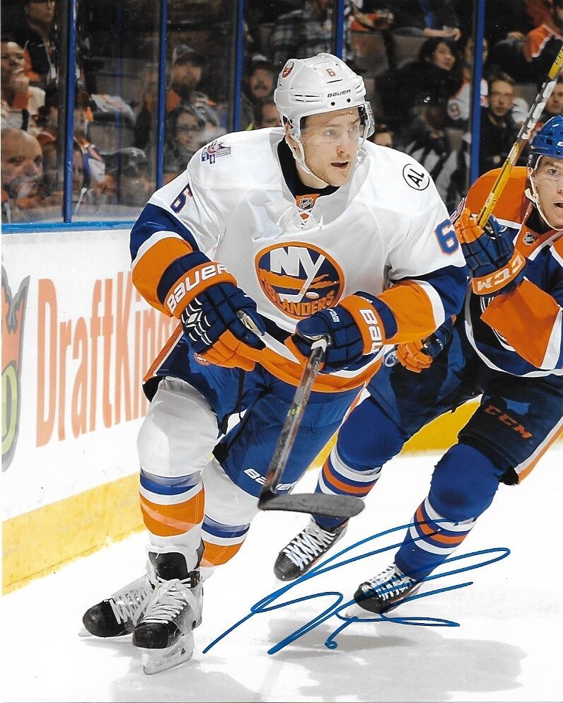 New York Islanders Ryan Pulock Signed Autographed 8x10 NHL Photo Poster painting COA #1