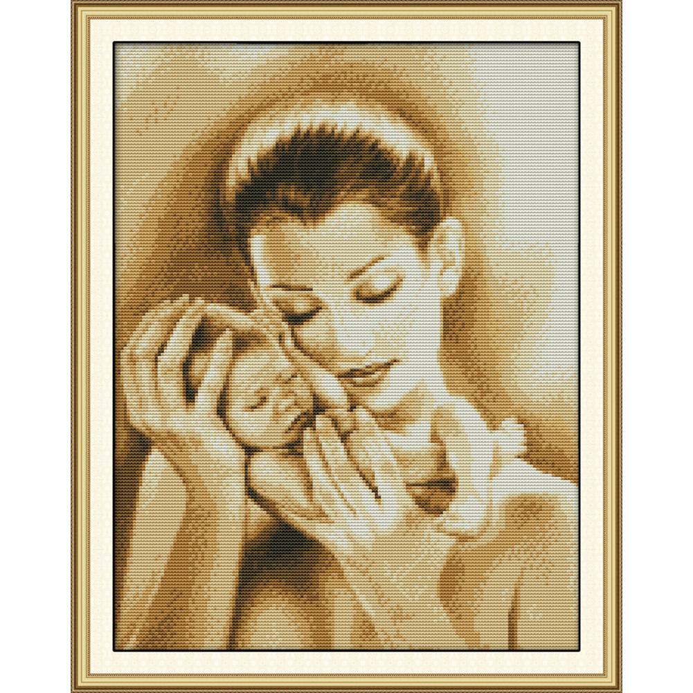 

Mother And Child - 14CT Stamped Cross Stitch - 44*34cm, 501 Original