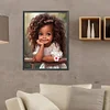 Diamond Painting -DIY Round Drill Big Eye Cute Girl