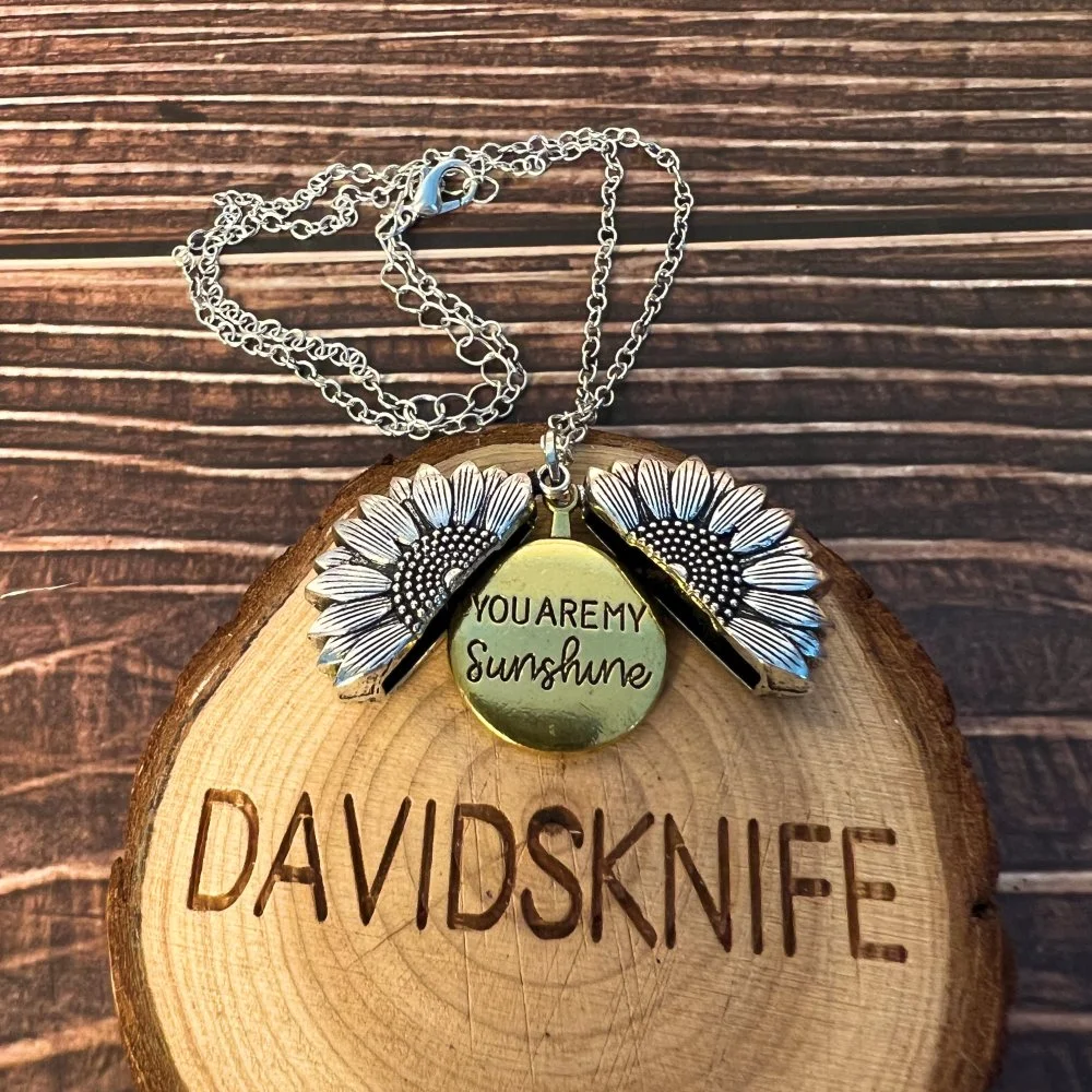 Sunflower Knife buckle and Necklace
