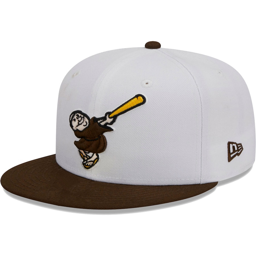 NEW ERA NEW SAN DIEGO PADRES ERA SD MLB ADJUSTABLE TRUCKER CAP UNISEX HAT-COLLECTION SERIES-FLAT BRIM