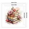 Flowers And Books-11CT Stamped Cross Stitch 40*40cm/15.75*15.75in
