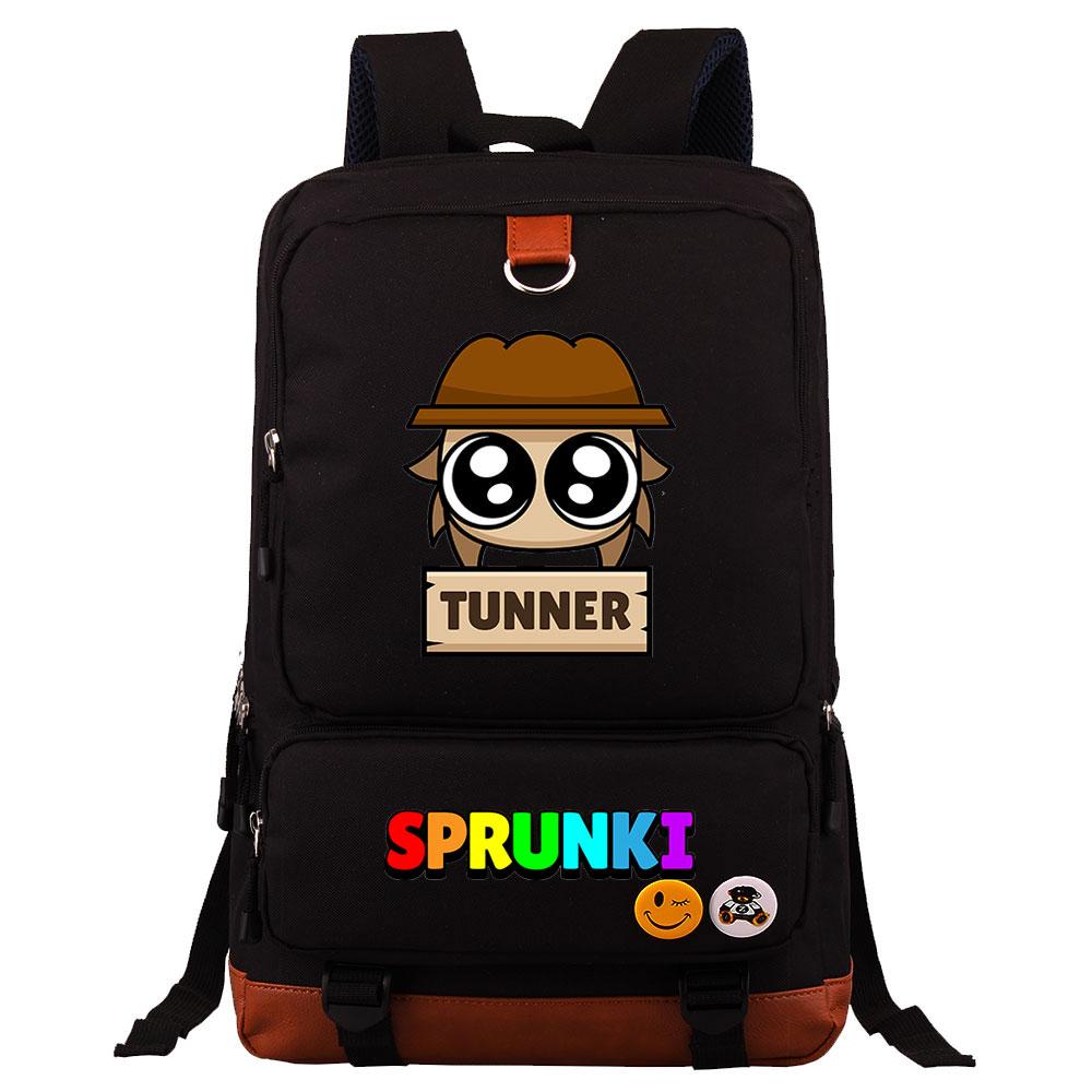 Mayoulove Sprunki Backpack Lightweight Design Water-Resistant for School Adventures-Mayoulove