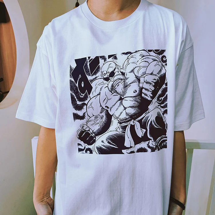 Pure Cotton Dragon Ball Master Roshi T-shirt  weebmemes