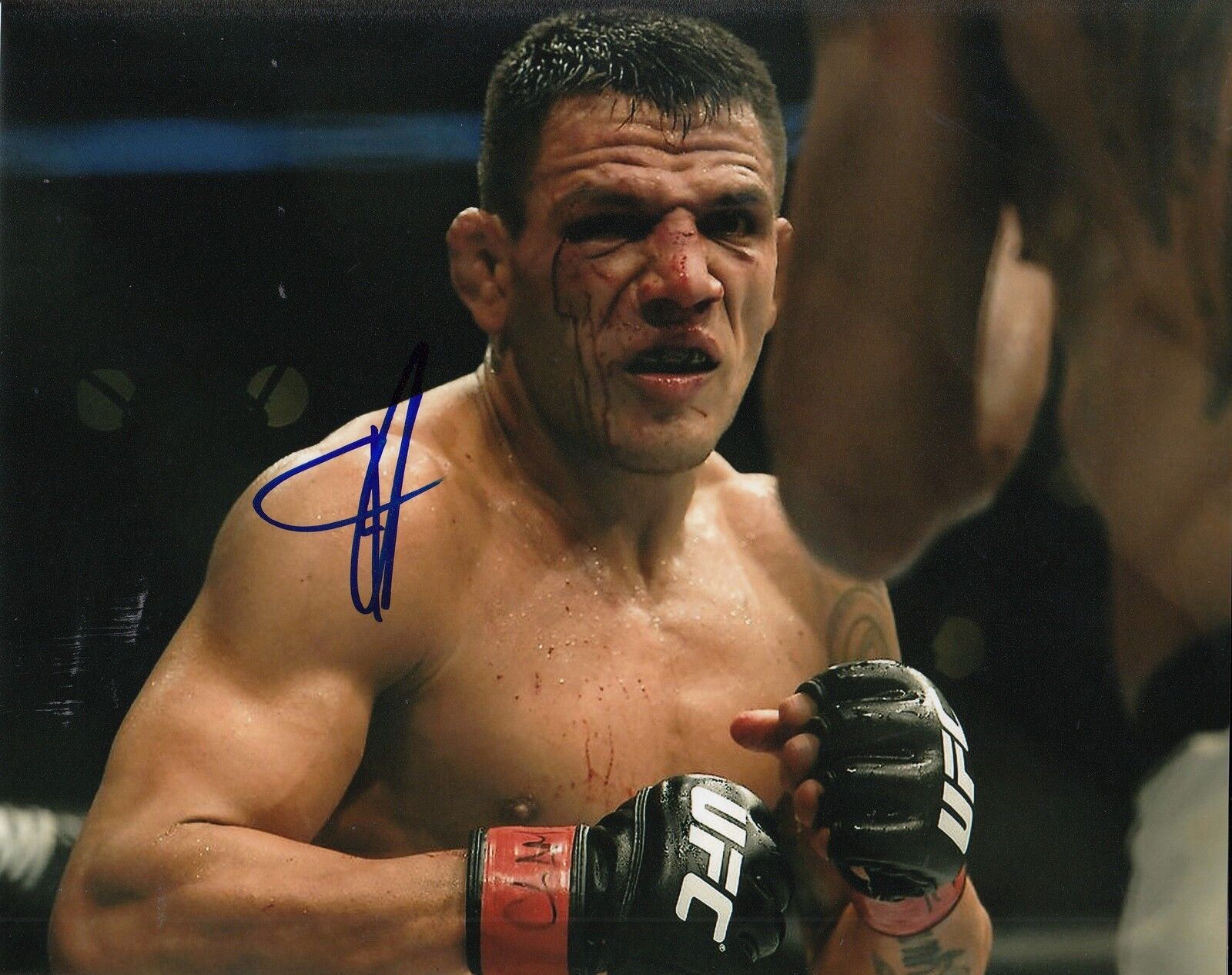 RAFAEL DOS ANJOS signed (UFC) MMA FIGHTING RDA Welterweight 8X10 Photo Poster painting W/COA #3