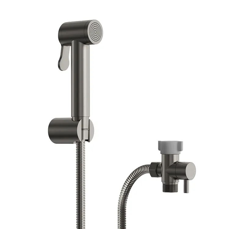 EVERSTEIN Toilet Mounted Handheld Bidet Sprayer Brushed Nickel