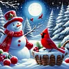 Snowman Full - Diamond Painting - Full Round Drill (Canvas|40*40cm)