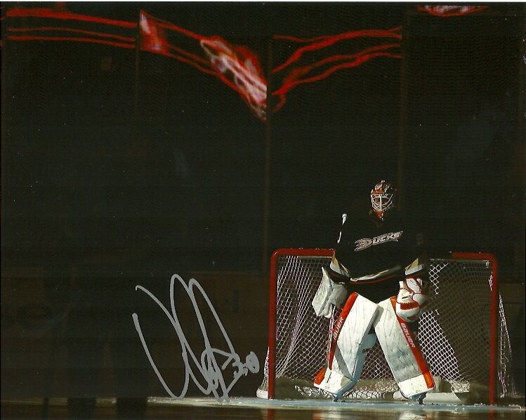 Anaheim Ducks Viktor Fasth Autographed Signed 8x10 Photo Poster painting COA TWO