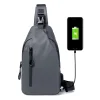 Sac bandouli&egrave;re imperm&eacute;able pour homme avec port de chargement USB