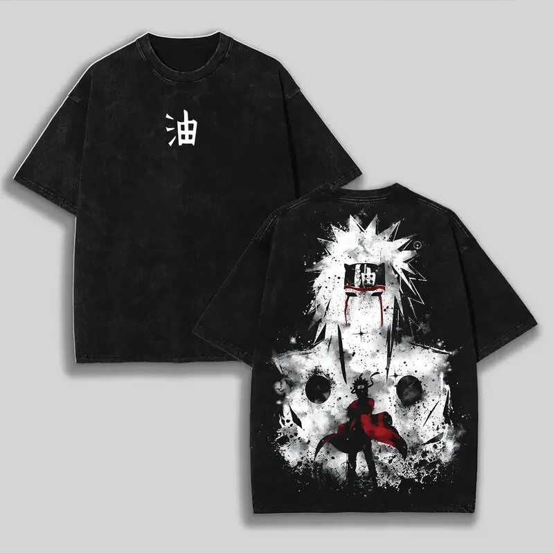 Naruto Joraiya Printed Unisex Washed T-Shirt