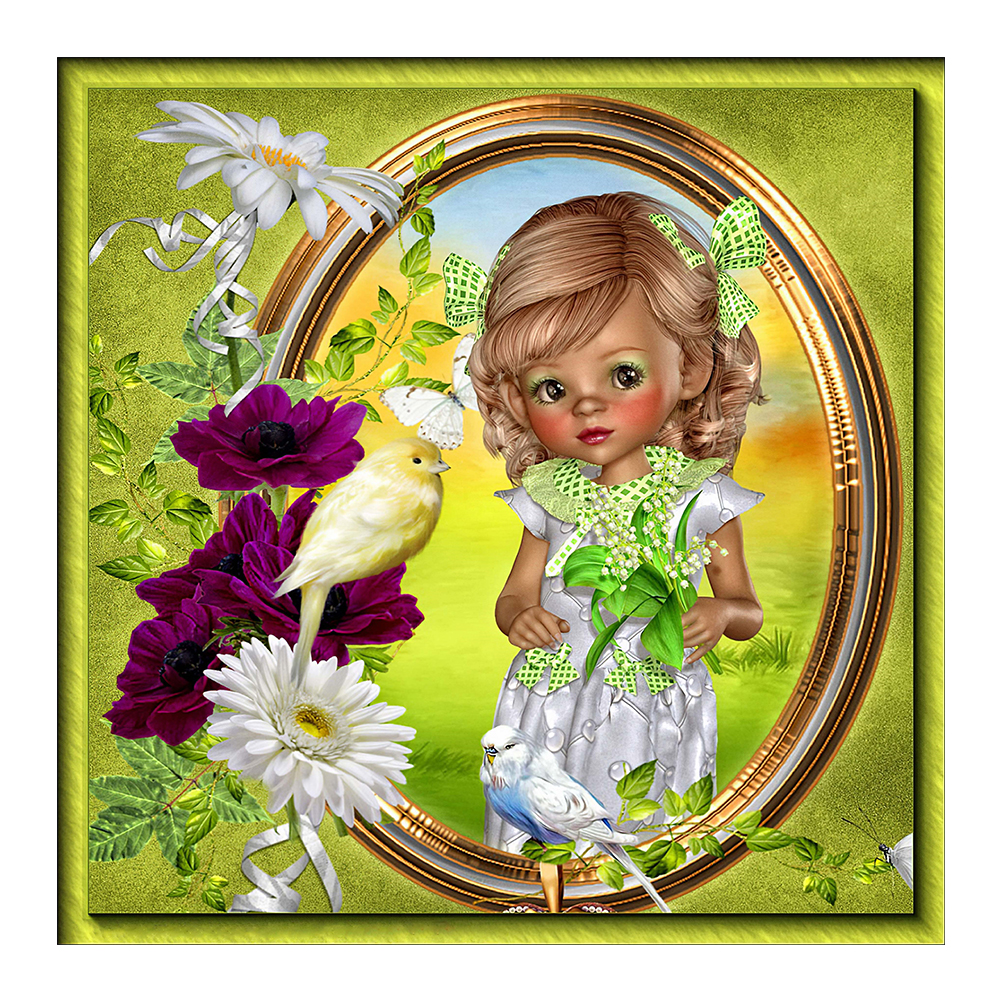 

Fairy Girl - Round Drill Diamond Painting - 35*35CM, 501 Original