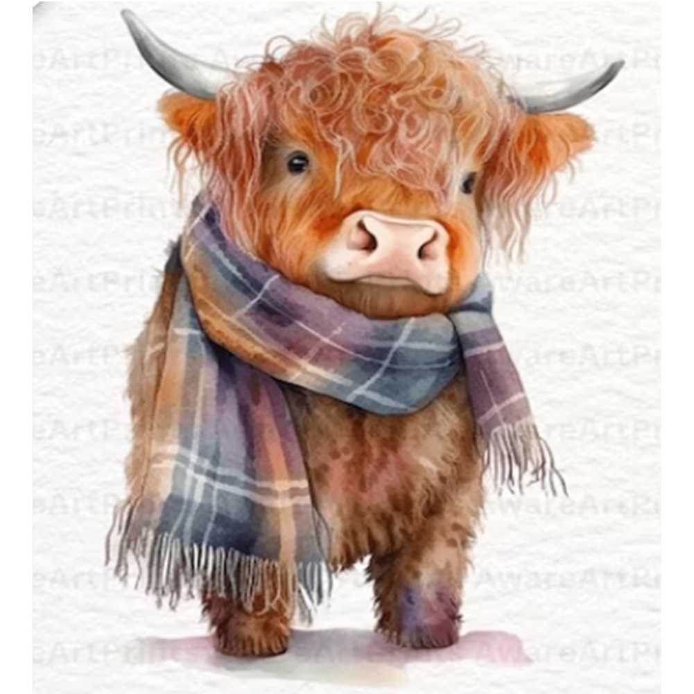 Cross Stitch 14ct Stamped Yak (40*45cm)-Guru-buzz