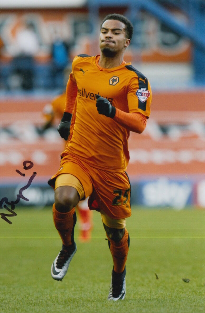 WOLVES HAND SIGNED NATHAN BYRNE 6X4 Photo Poster painting 1.