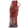 Women Vintage Chunky Heel Mid-Calf Boot
