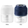 Electric Garlic Chopper 300ML Portable Cordless Mini Food Processor Rechargeable Vegetable Chopper Blender for Nuts Chili Onion Minced Meat and Spices