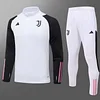 2023/2024 Juventus Half-Pull Training Suit White Football Jersey 1:1 Thai Quality
