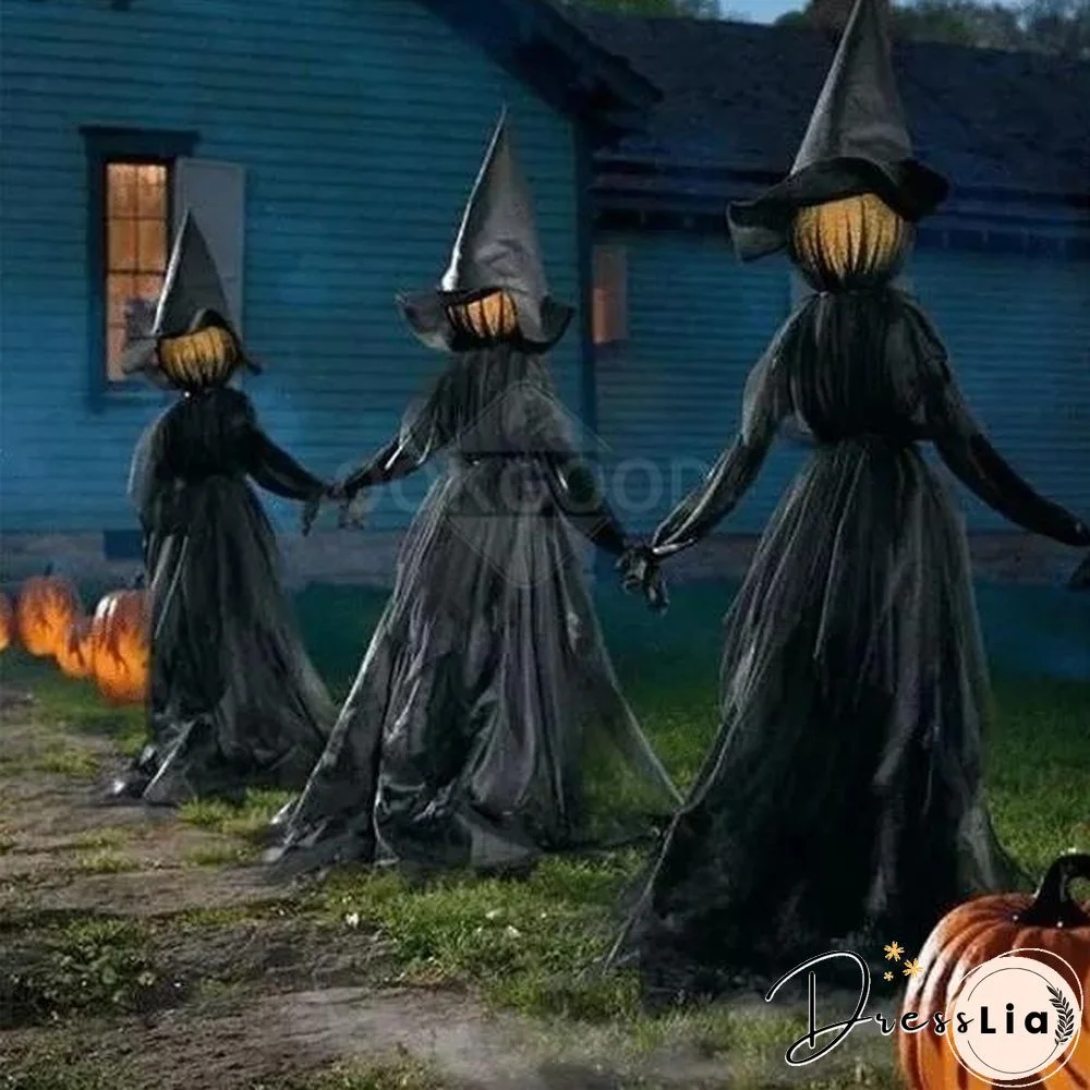 Lighted Halloween Witch Stake For Halloween Decoration