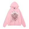 Cobweb Pattern Hooded Sweatshirt Hip Hop Unisex Loose Sweatshirt by Inlyline