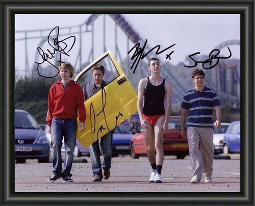 THE INBETWEENERS CAST AUTOGRAPHED A4 Photo Poster painting POSTER  POST AUSTRALIA WIDE!