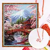 Snow Mountain Full 14CT 2 Strands DIY Counted Cross Stitch Kits for Beginners Adults Home Wall Decor Cross Stitch Art and Crafts Kits 45x55cm