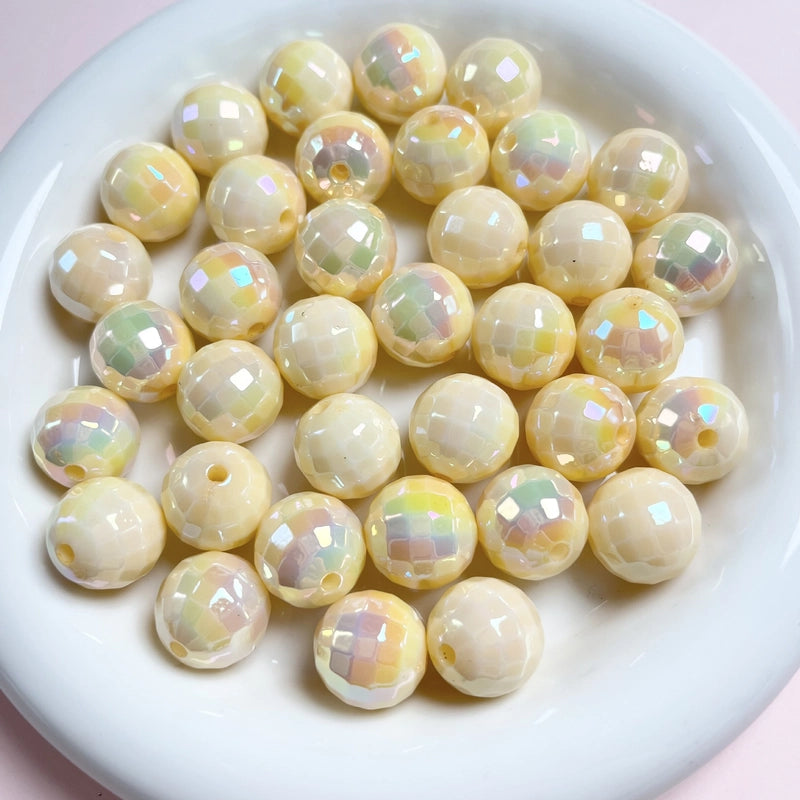 10 PCS/Package 16mm Arylic Geometric Beads