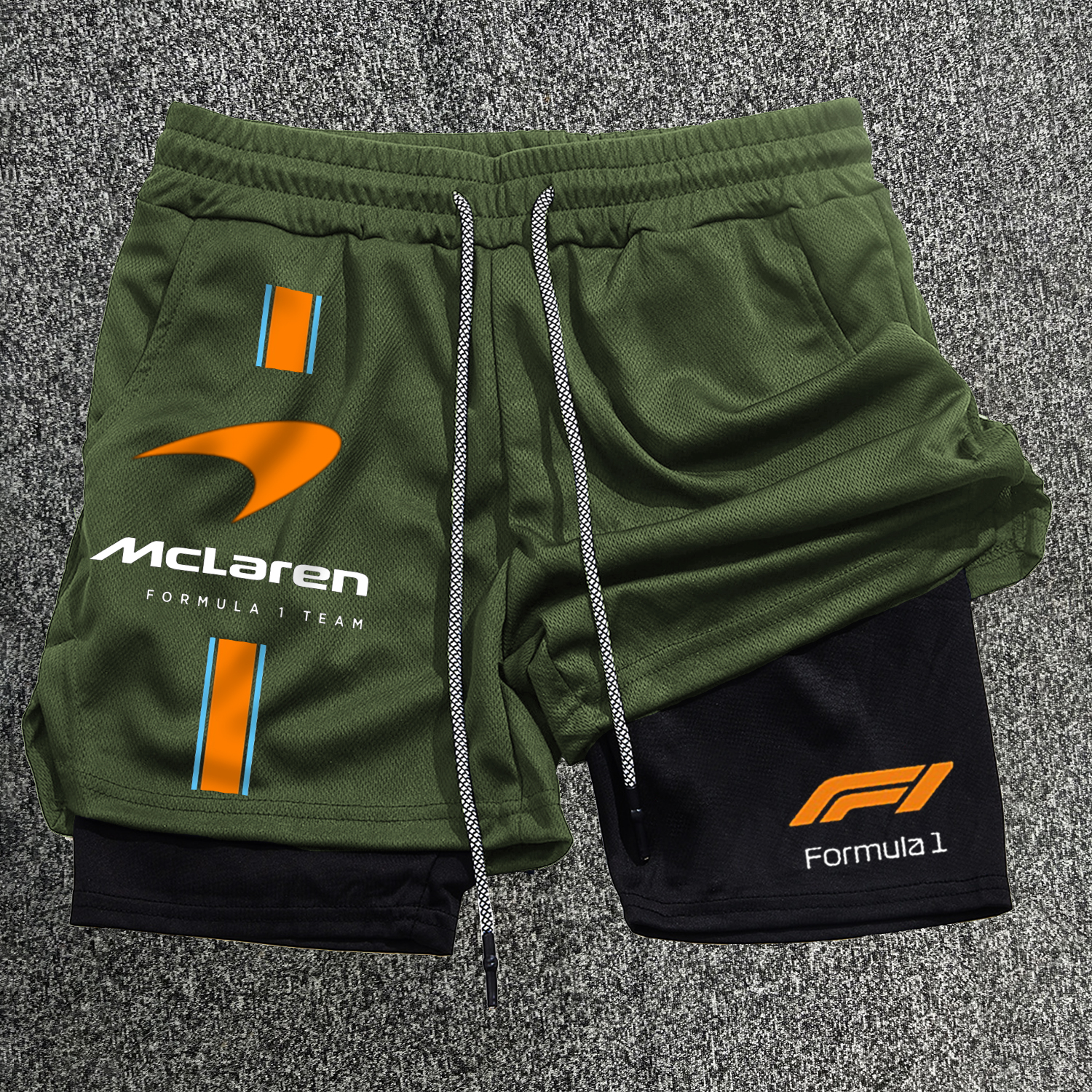 Racing Contract Double Layer Shorts / TECHWEAR CLUB / Techwear