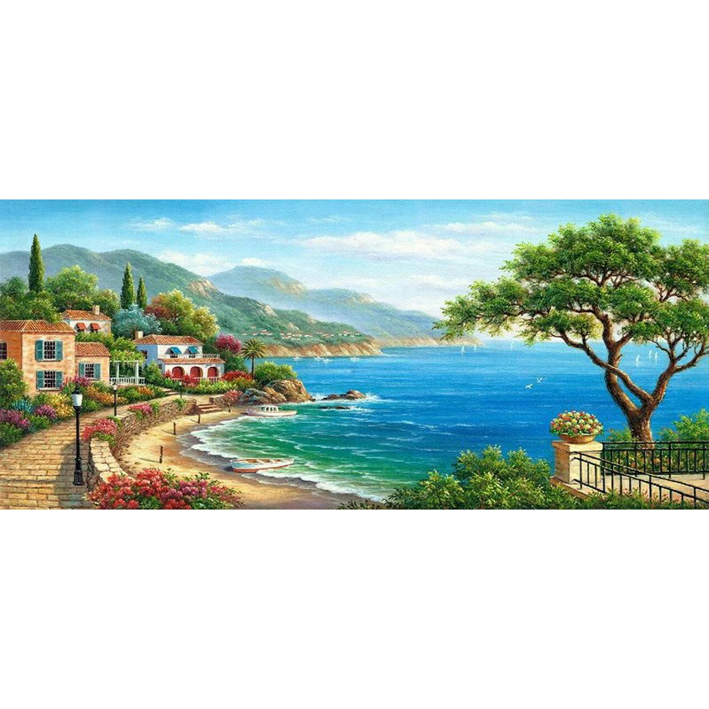 

Scenery - Round Drill Diamond Painting - 80*35CM (Big Size), 501 Original