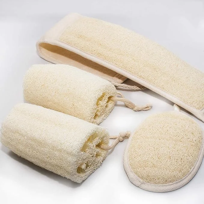 All Natural Loofah Sponge for Face, Back & Body, Eco Friendly, No Toxic Chemicals