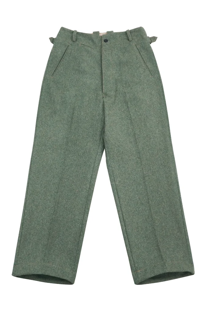   Elite German Fieldgrey Wool Straight Trousers German-Uniform