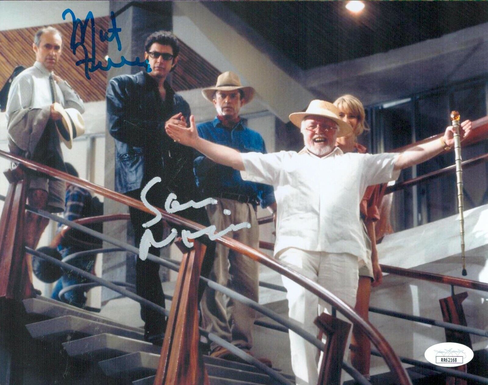 Sam Neill Martin Ferrero Signed 8x10 Jurassic Park Authentic Autograph JSA COA