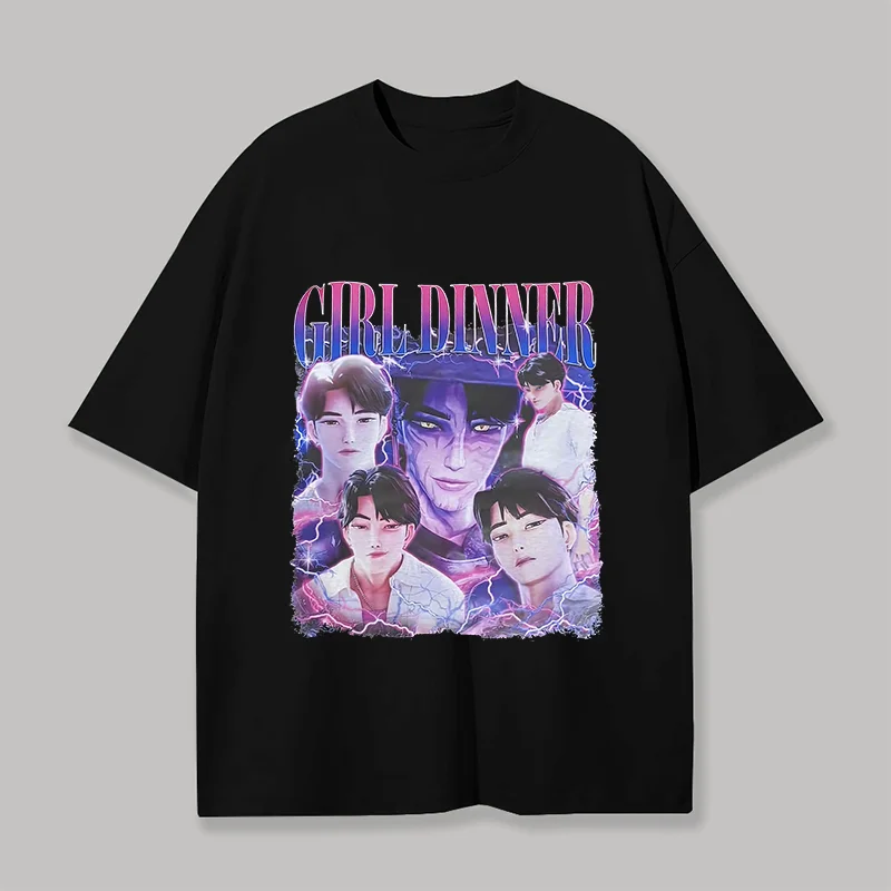 Girl Dinner Printed Unisex Oversized T-shirts