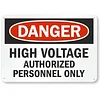 Danger Hign Voltage Authorized Personnel Only - Vintage Metal Signs(12*16Inch) - Warning