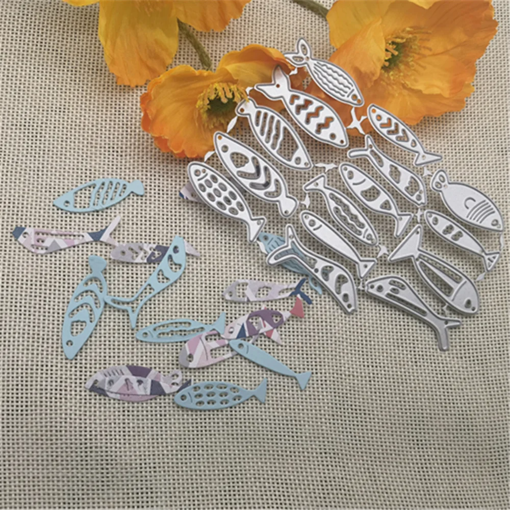 Nigikala fish set diy Metal Cutting Dies Stencils For DIY Scrapbooking Decorative Embossing Handcraft Template