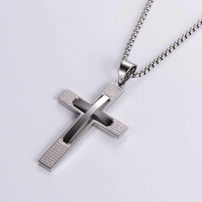 Vintage Style Cross 304 Stainless Steel Plating 18K Gold Plated Unisex