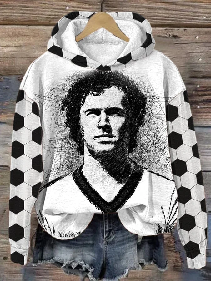 Women's RIP Beckenbauer Print Hooded Sweatshirt