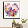 Diamond Painting -DIY Round Drill Love Sparrow（40x40cm）