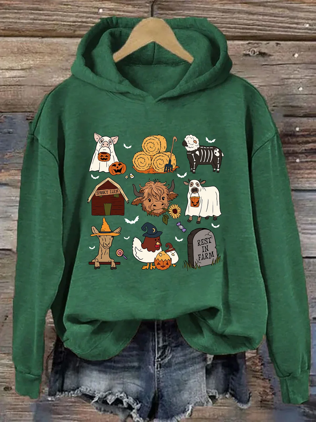 Highland Cow Halloween Hoodie