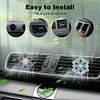 (US Local)Diamond Painting Car Aromatherapy Vent Clip Bling Air Vent Decorations (C)