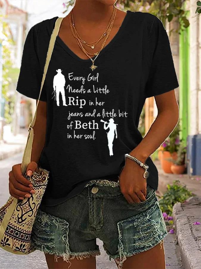 Women's Every Girl Needs a Little Rip Beth T-Shirt