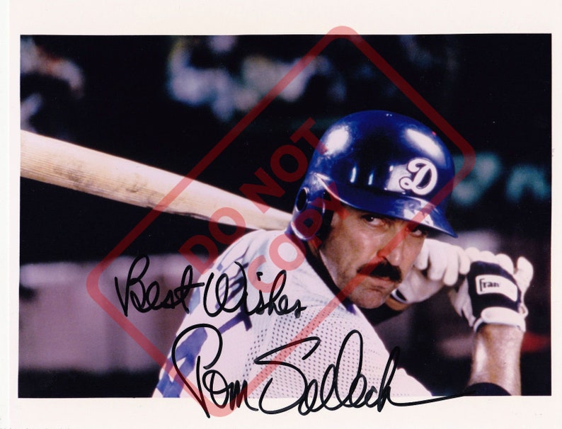 Tom Selleck Mr. Baseball -1990s8.5x11 Autographed Signed Reprint Photo Poster painting