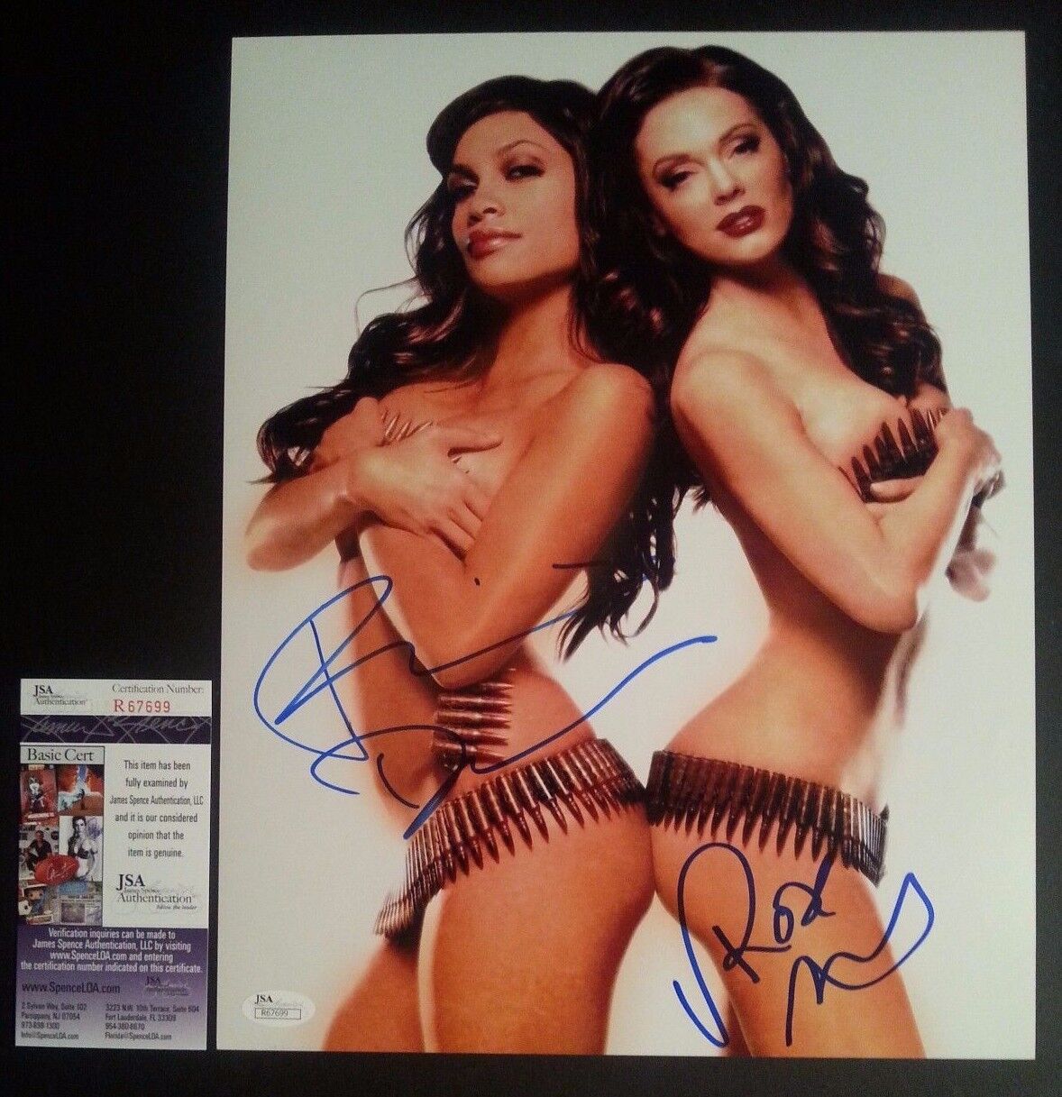 ROSARIO DAWSON & ROSE MCGOWAN Authentic Hand-Signed SEXY 11x14 Photo Poster painting (JSA COA)