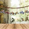 6pcs DIY Motorcycle Double Sided Special Shaped Diamond Painting Keychains