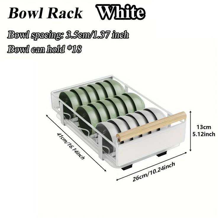 Multifunctional single layer dish drying rack
