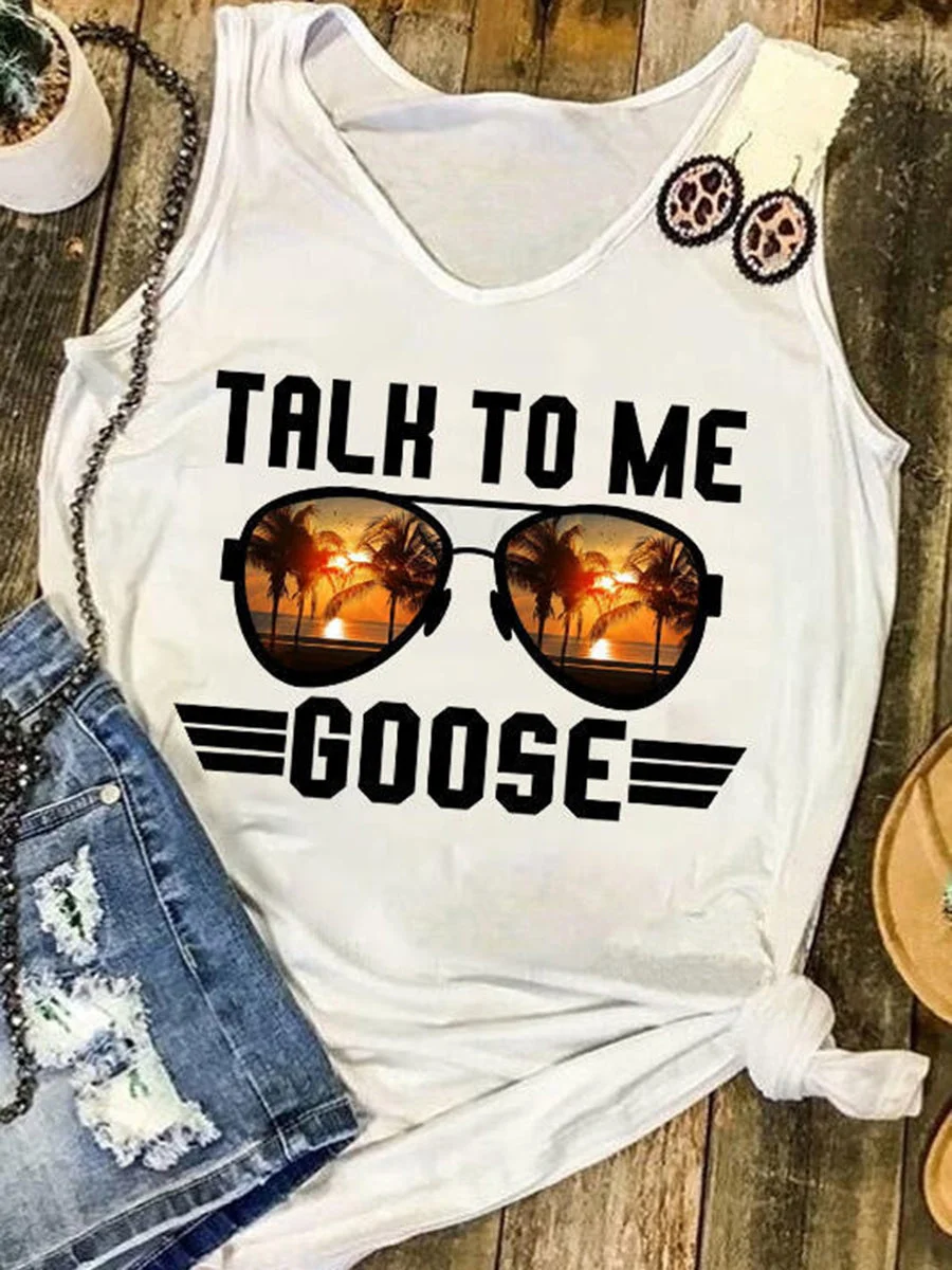 Talk To Me Goose Tank Top
