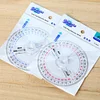 All Circular 10cm 360 Degree Pointer Protractor Ruler Angle Finder Random