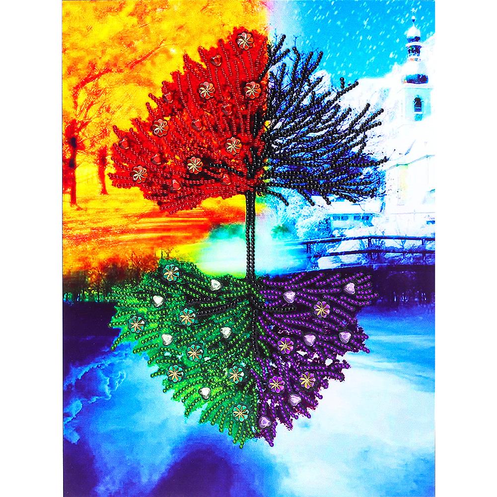 

38x48cm Special Shaped Diamond Painting-Tree, 501 Original