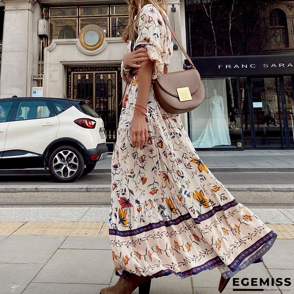 Fashion Printed Bohemian Long Dress | EGEMISS