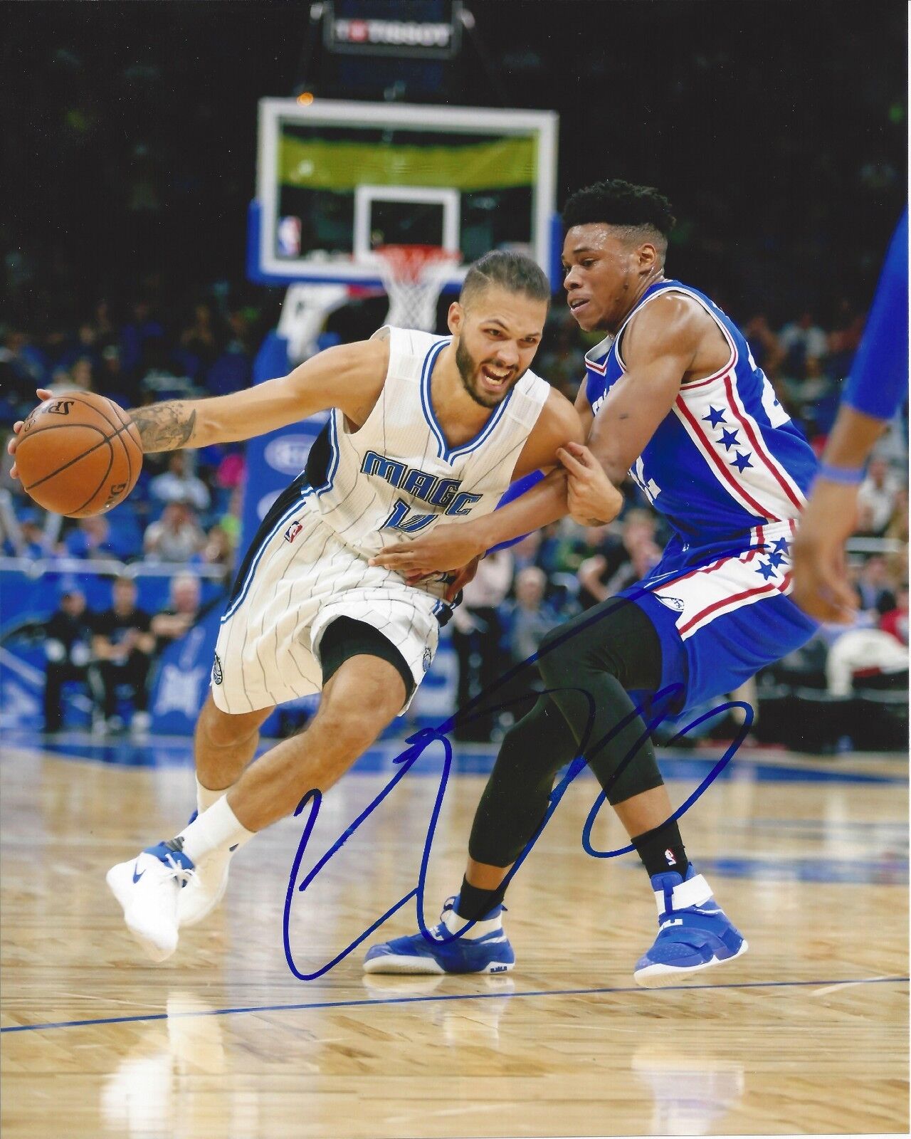 Evan Fournier Autographed 8x10 Orlando MagicA295