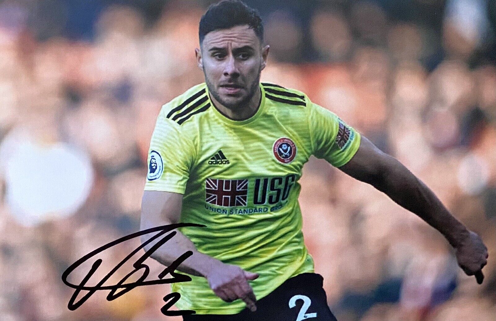 George Baldock Genuine Hand Signed Sheffield United 6X4 Photo Poster painting 2